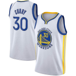 Men's Golden State Warriors Stephen Curry #30 White Diamond Swingman Jersey - Association Edition