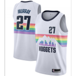 Men's Denver Nuggets Jamal Murray #27 White Swingman Jersey - City Edition