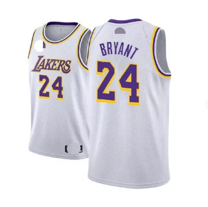Men's Los Angeles Lakers Bryant #24 White Swingman Jersey - Association Edition - thejerseys