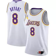 Men's Los Angeles Lakers Kobe Bryant #8 White Swingman Jersey - Association Edition - thejerseys