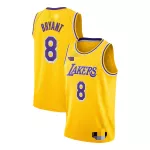 Men's Los Angeles Lakers Kobe Bryant #8 Yellow Swingman Jersey - thejerseys