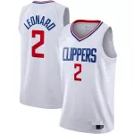 Men's Los Angeles Clippers Kawhi Leonard #2 White Diamond Swingman Jersey - Association Edition - thejerseys