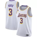 Men's Los Angeles Lakers Anthony Davis #3 White Swingman Jersey - Association Edition - thejerseys