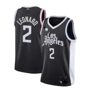 Men's Los Angeles Clippers Kawhi Leonard #2 Black 2020/21 Swingman Jersey - City Edition - thejerseys