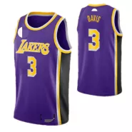 Men's Los Angeles Lakers Davis #3 Purple Swingman Jersey - Statement Edition - thejerseys