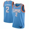 Men's Los Angeles Clippers Leonard #2 Blue Swingman Jersey - City Edition - thejerseys
