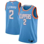 Men's Los Angeles Clippers Kawhi Leonard #2 Blue Swingman Jersey - City Edition - thejerseys