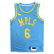 Men's Los Angeles Lakers(MPLS) LeBron James #6 Light Blue Swingman Jersey - Classic Edition - thejerseys