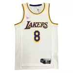 Men's Los Angeles Lakers Kobe Bryant #8 White Diamond Swingman Jersey - Icon Edition - thejerseys
