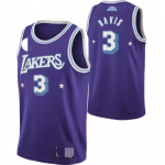 Men's Los Angeles Lakers Anthony Davis #3 Purple 2021/22 Diamond Swingman Jersey - City Edition