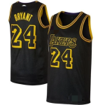 Men's Los Angeles Lakers Kobe Bryant #24 Black Swingman Jersey