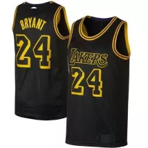 Men's Los Angeles Lakers Kobe Bryant #24 Black Swingman Jersey - thejerseys