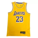 Men's Los Angeles Lakers LeBron James #23 Gold 2021 Swingman Jersey - Icon Edition - thejerseys