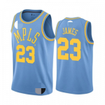 Men's Los Angeles Lakers(MPLS) LeBron James #23 light Blue Swingman Jersey - Classic Edition