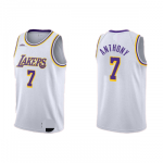 Men's Los Angeles Lakers Carmelo Anthony #7 White 2020/21 Swingman Jersey - Association Edition