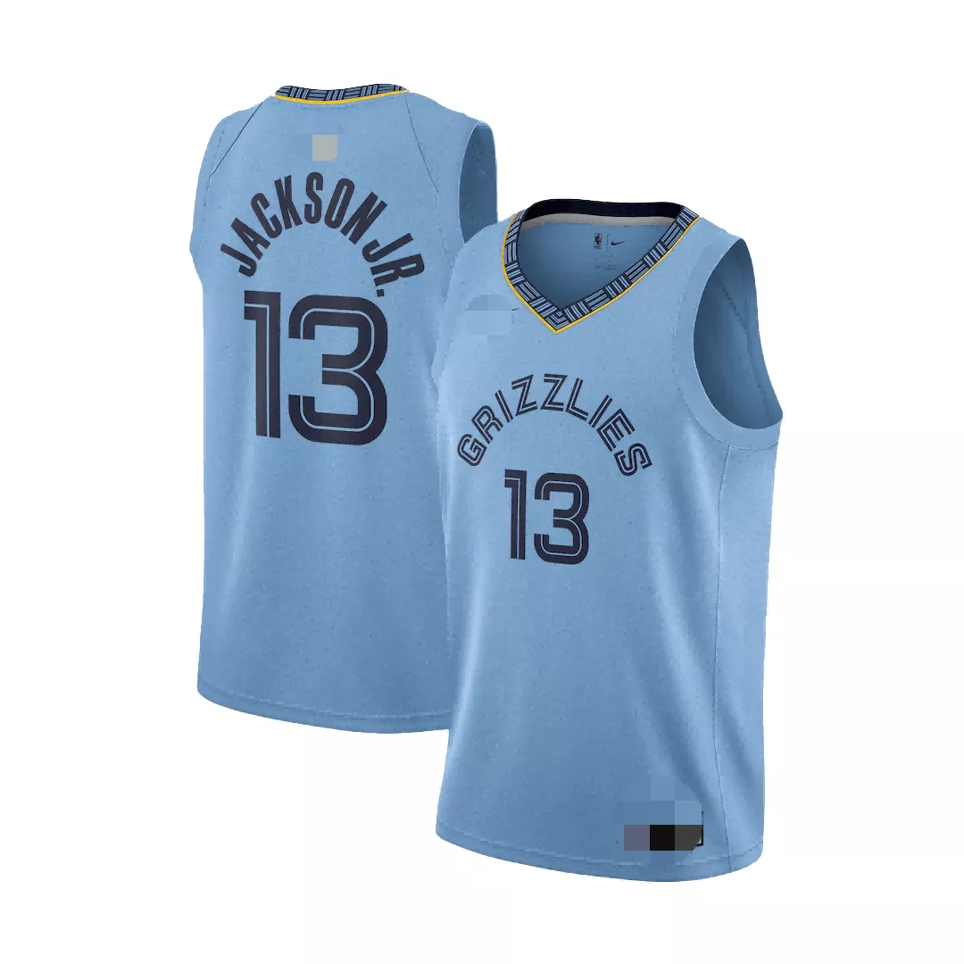 Men's Memphis Grizzlies Jackson Jr. #13 Blue Swingman Jersey 2019/20 - Statement Edition