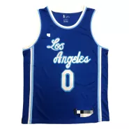 Men's Los Angeles Lakers Westbrook #0 Blue Swingman Jersey - Classic Edition - thejerseys