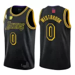 Men's Los Angeles Lakers Westbrook #0 Black Swingman Jersey - City Edition - thejerseys