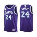 Men's Los Angeles Lakers Kobe Bryant #24 Purple 2021/22 Diamond Swingman Jersey - City Edition