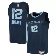 Men's Memphis Grizzlies Ja Morant #12 Navy 2020/21 Swingman Jersey - Icon Edition - thejerseys