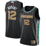 Men's Memphis Grizzlies Ja Morant #12 Black 2020/21 Swingman Jersey - City Edition