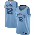 Men's Memphis Grizzlies #12 Ja Morant Light Blue 2020/21 Swingman Jersey - Statement Edition