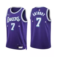 Men's Los Angeles Lakers Carmelo Anthony #7 Purple 2021/22 Diamond Swingman Jersey - City Edition - thejerseys