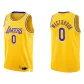 Men's Los Angeles Lakers Russell Westbrook #0 Gold 2021/22 Diamond Swingman Jersey - Icon Edition - thejerseys