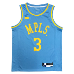 Men's Los Angeles Lakers(MPLS) Anthony Davis #3 Nike Light Blue Swingman NBA Jersey - Classic Edition