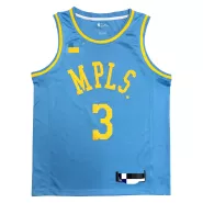 Men's Los Angeles Lakers(MPLS) Anthony Davis #3 Nike Light Blue Swingman NBA Jersey - Classic Edition - thejerseys