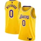 Men's Los Angeles Lakers Russell Westbrook #0 Yellow 2021 Swingman Jersey - Icon Edition - thejerseys