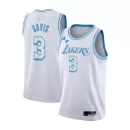 Men's Los Angeles Lakers Anthony Davis #3 White 2020/21 Swingman Jersey - City Edition - thejerseys