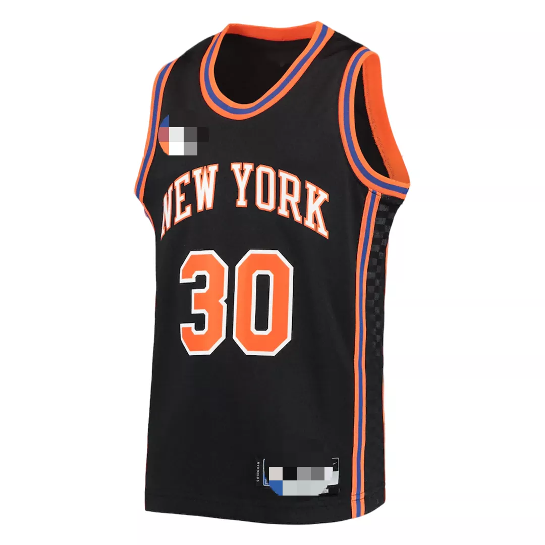 Men's New York Knicks Julius Randle #30 Black Swingman Jersey 2021/22 - City Edition - thejerseys