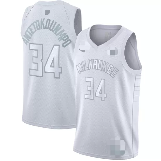 Men's Milwaukee Bucks Antetokounmpo #34 White MVP Jersey | TheJerseys