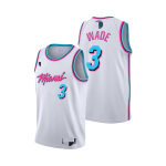 Men's Miami Heat Dwyane Wade #3 White 2019/20 Swingman Jersey - City Edition