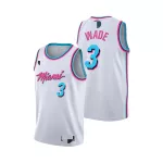 Men's Miami Heat Dwyane Wade #3 White 2019/20 Swingman Jersey - City Edition - thejerseys