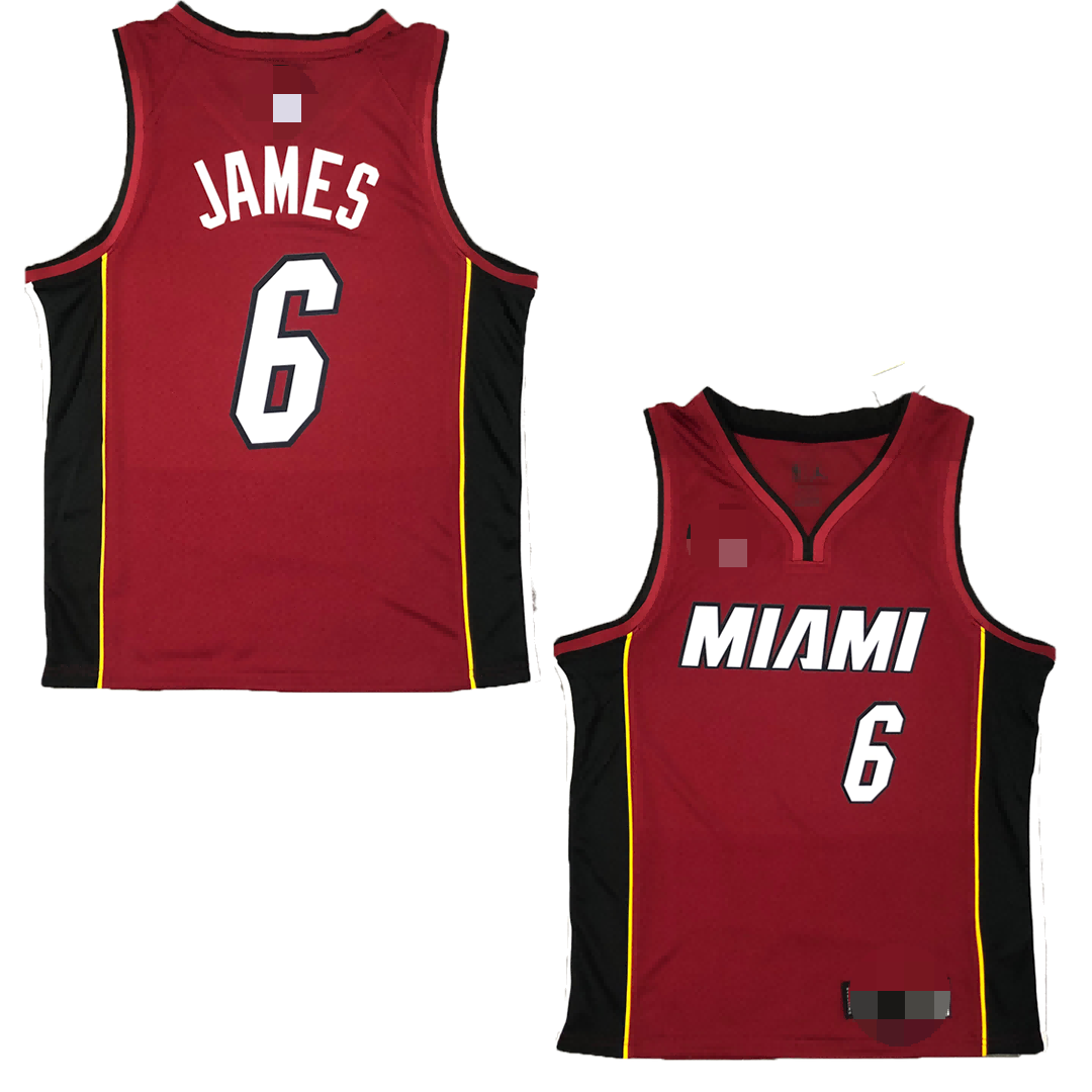 LeBron James Adidas Miami Heat Basketball Jersey Mens Sz L 48