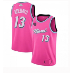 Men's Miami Heat Adebayo #13 Pink 2019/20 Swingma Jersey - City Edition