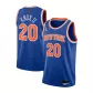 Men's New York Knicks II #20 Blue Swingman Jersey 2020/21 - Icon Edition - thejerseys