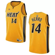 Men's Miami Heat Tyler Herro #14 Yellow 2020/21 Swingman Jersey - thejerseys