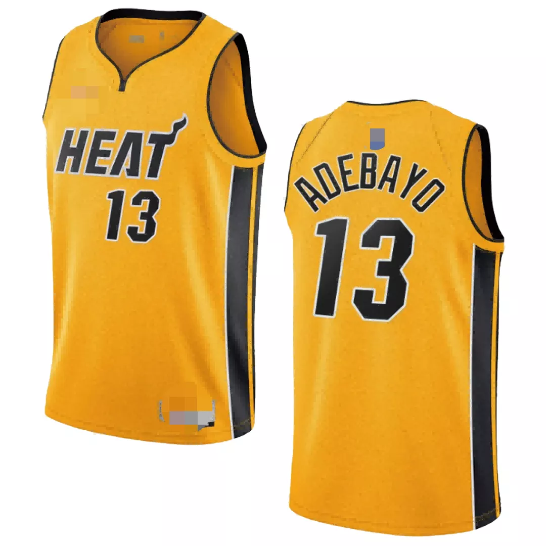 Men's Miami Heat Adebayo #13 Yellow Swingman Jersey 2020/21