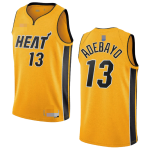 Men's Miami Heat Adebayo #13 Yellow 2020/21 Swingman Jersey