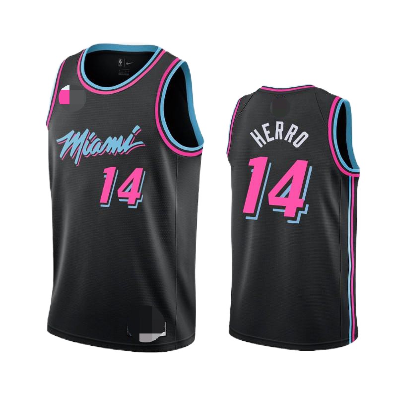 Men's Miami Heat Tyler Herro #14 Pink Swingman Jersey - City