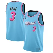 Men's Miami Heat Dwyane Wade #3 Blue 2019/20 Swingman Jersey - City Edition - thejerseys