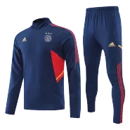 Ajax 1/4 Zip Blue Tracksuit Kit(Top+Pants) 2022/23 for Adults - thejerseys