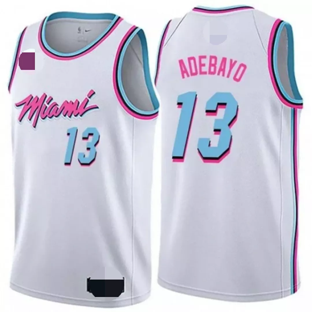 Men's Miami Heat Adebayo #13 White Swingman Jersey 2019/20 - City Edition