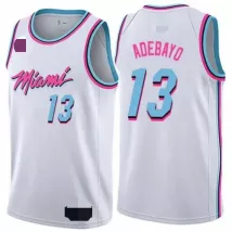 Men's Miami Heat Adebayo #13 White Swingman Jersey 2019/20 - City Edition - thejerseys