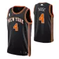 Men's New York Knicks Derrick Rose #4 Black Swingman Jersey 2021/22 - City Edition - thejerseys