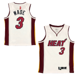 Men's Miami Heat Dwayne Wade #3 White Swingman Jersey - City Edition