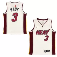 Men's Miami Heat Dwayne Wade #3 White Swingman Jersey - City Edition - thejerseys